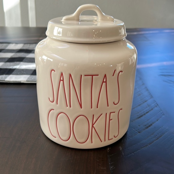 Rae Dunn Dining Rae Dunn Santas Cookies Cookie Jar Poshmark